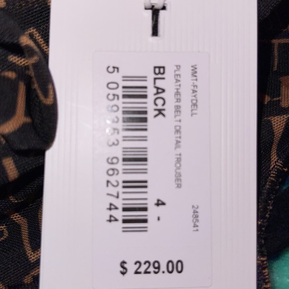 NWT TWD BAKER FAUX LEATHER PANTS - Picture 10 of 10